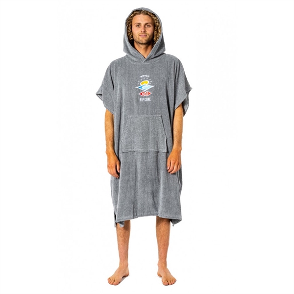 Rip Curl Icons Hooded Towel - One Size - Grey